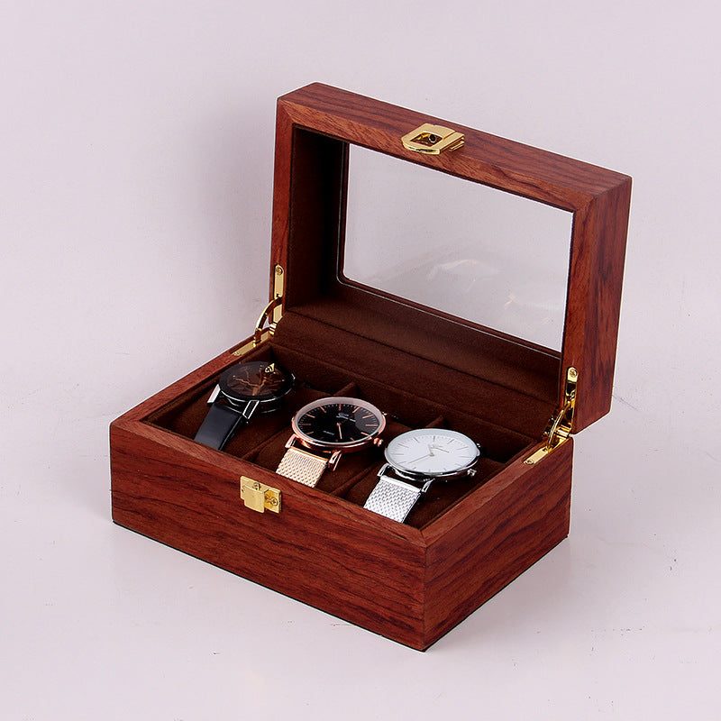 Retro Solid Wood Watch Box