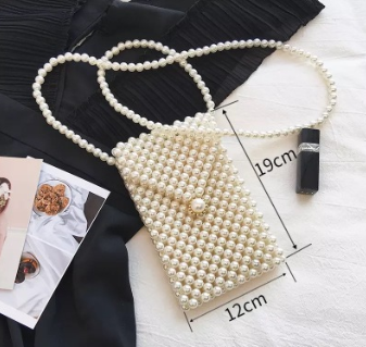 Handmade pearl bag