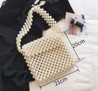 Handmade pearl bag