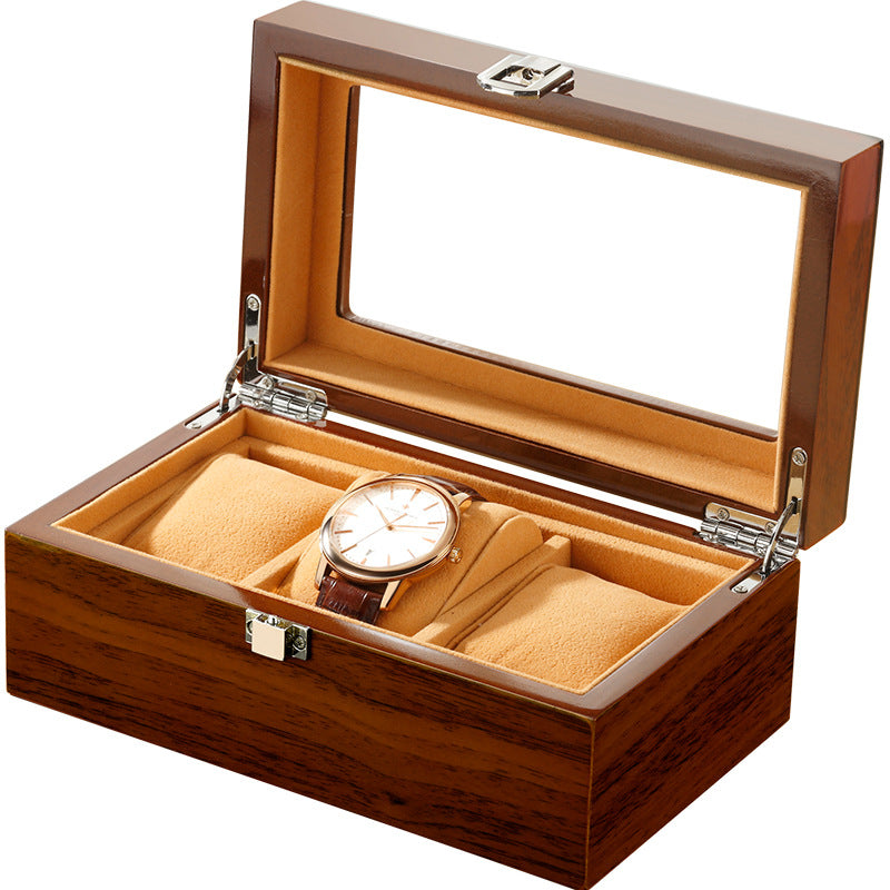 Wooden storage box for jewelry watch bracelet