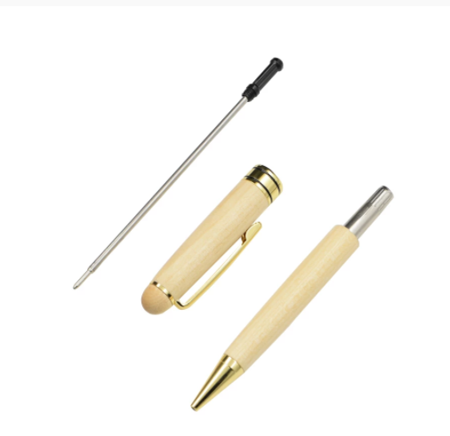 Simple And Modern White Wood Ballpoint Pen Set