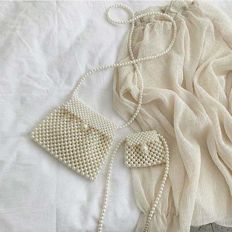 Handmade pearl bag