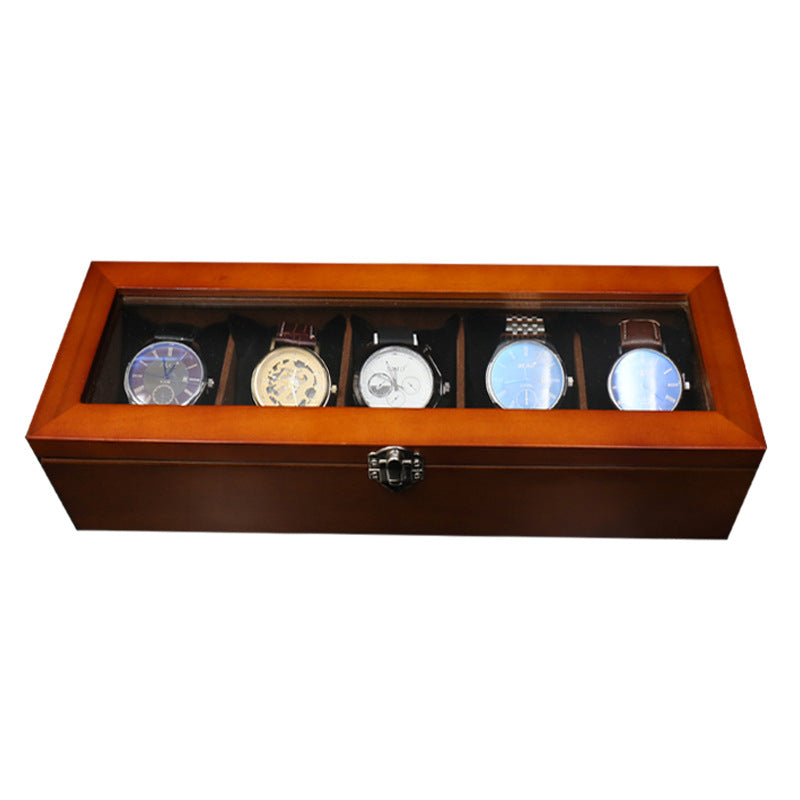 Retro Solid Wood Watch Box