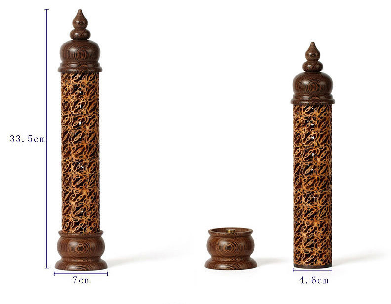 Wenge Wood Hollow Walnut Vertical Incense