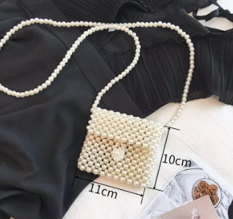 Handmade pearl bag