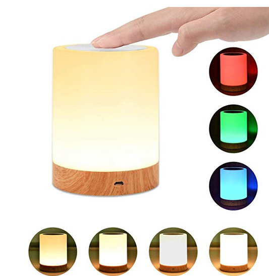 Wood grain charging night light