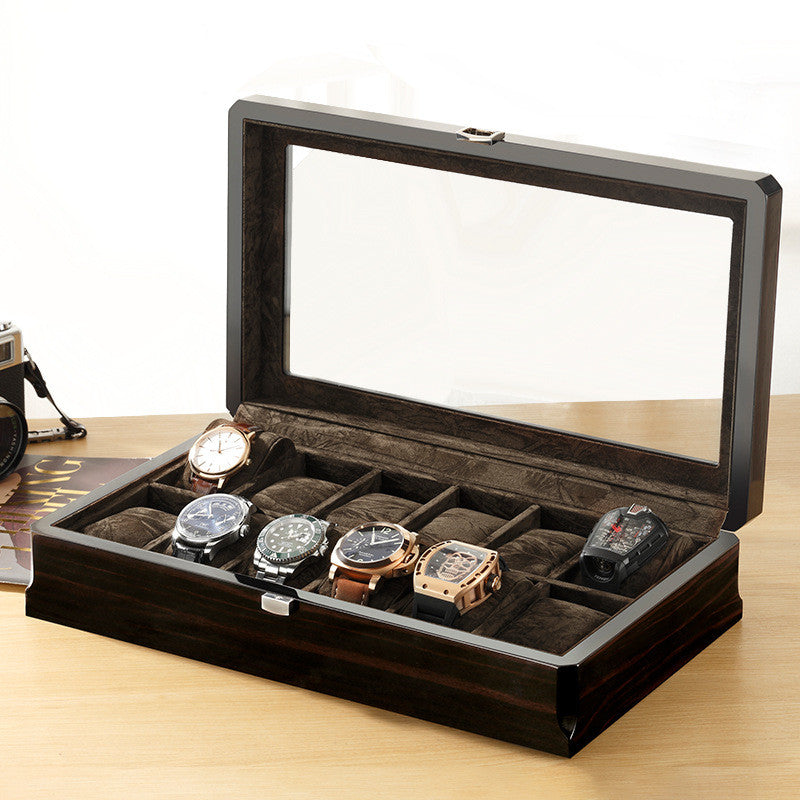 Wooden storage box for jewelry watch bracelet