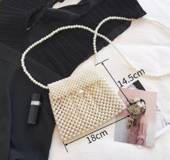 Handmade pearl bag