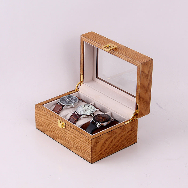 Retro Solid Wood Watch Box