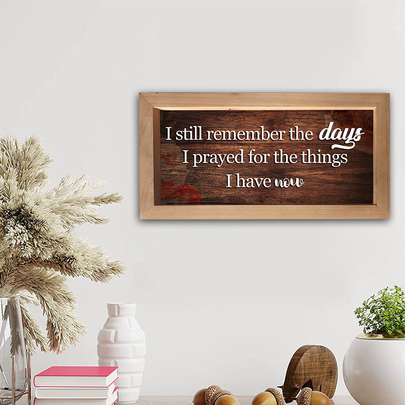 Indoor Home Decoration Wall Decoration Wooden Sign