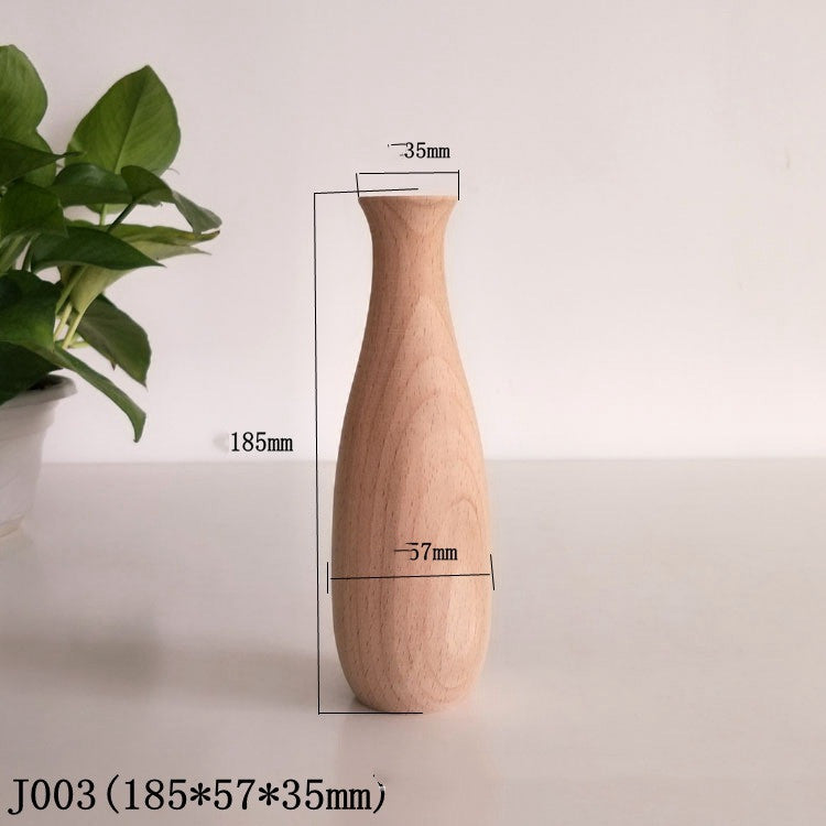 Home Simple Decoration Wooden Vase Office