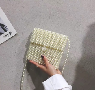 Handmade pearl bag