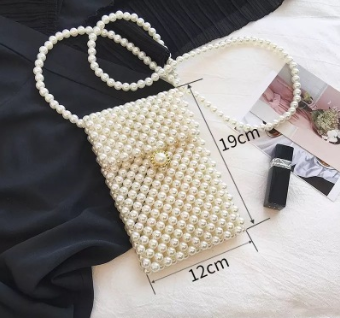 Handmade pearl bag