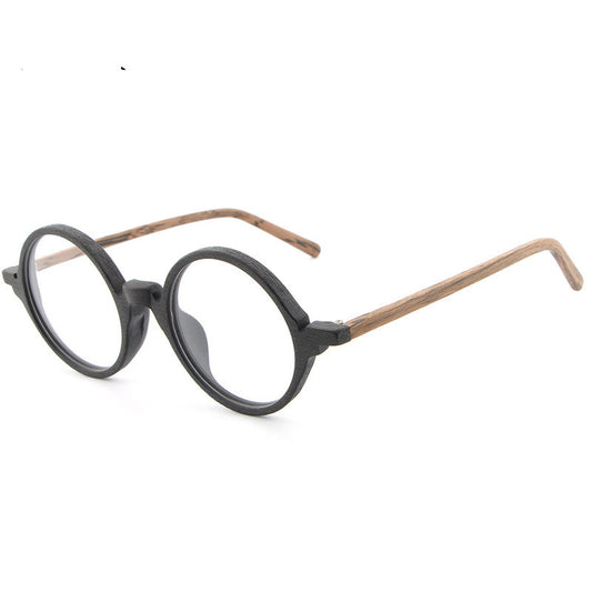 Plate wood grain glasses frame retro art new glasses