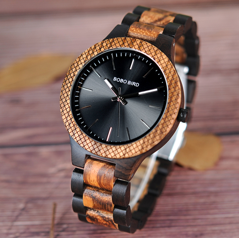 All-wood quartz watch