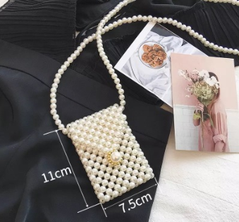 Handmade pearl bag