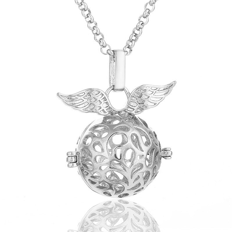 Rose Angel Wings Aromatherapy Necklace