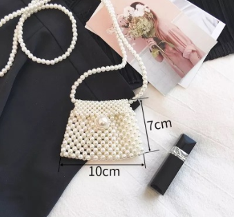 Handmade pearl bag