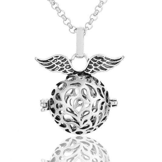 Rose Angel Wings Aromatherapy Necklace