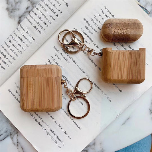 Wood grain earphone cover