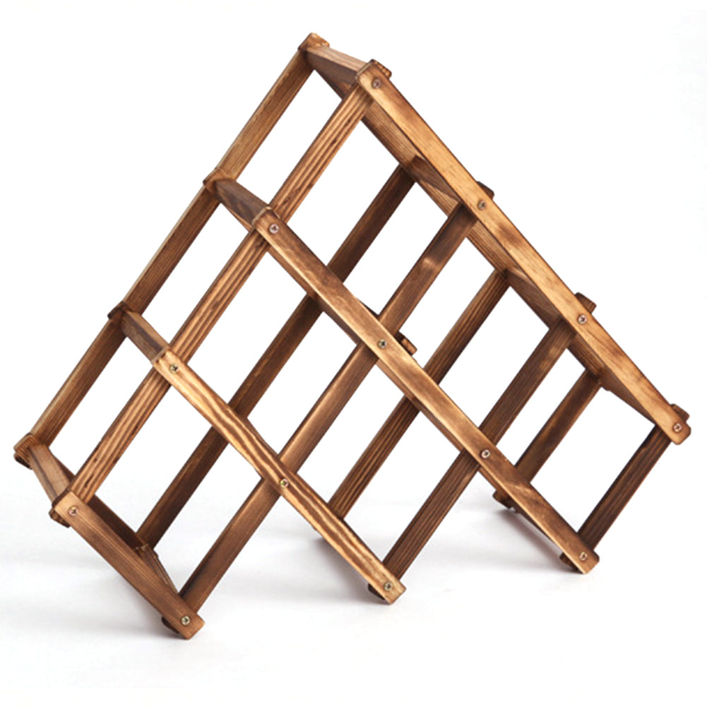 1PC Wood Wine Holder High Quality Solid Folding Racks