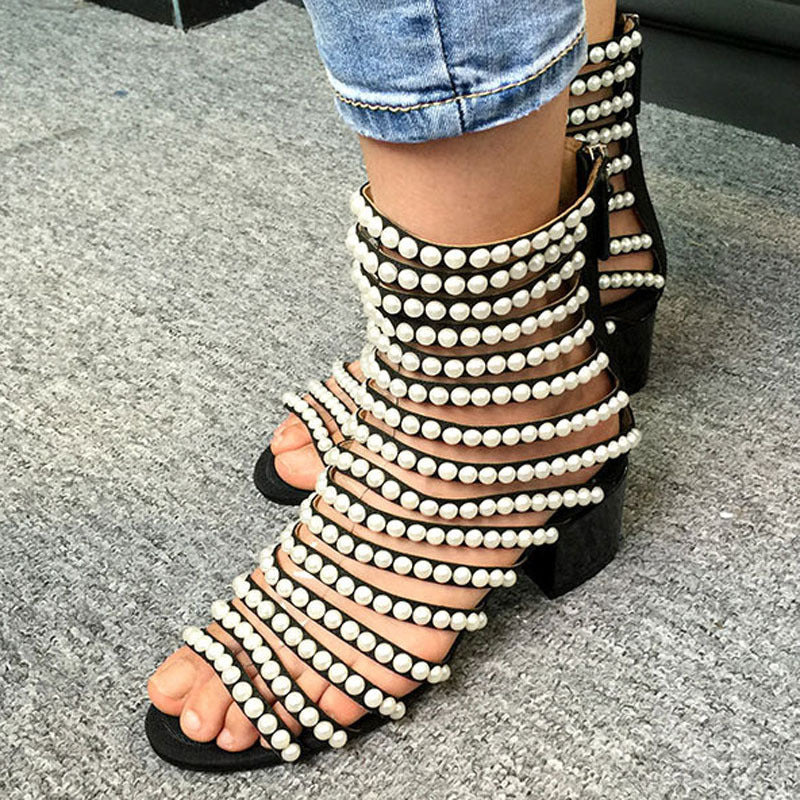 Handmade beaded sandals