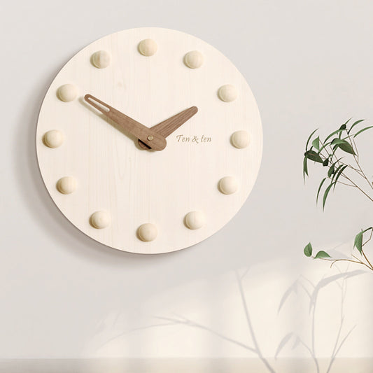 Wooden Wall Clock Nordic Home Living Room Modern