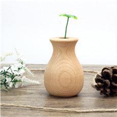 Home Simple Decoration Wooden Vase Office