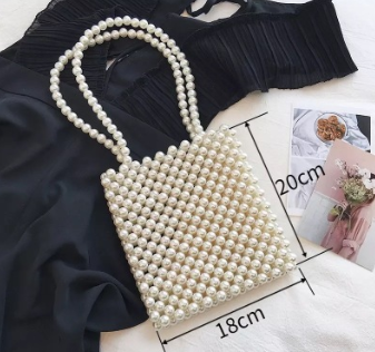 Handmade pearl bag