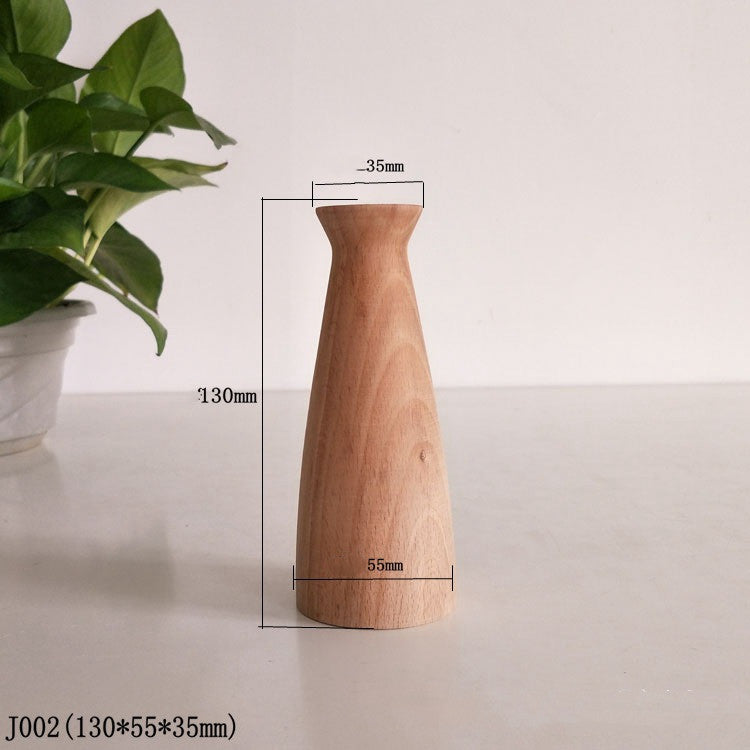 Home Simple Decoration Wooden Vase Office