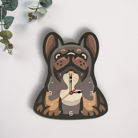 Wood creative digital printing wall clock