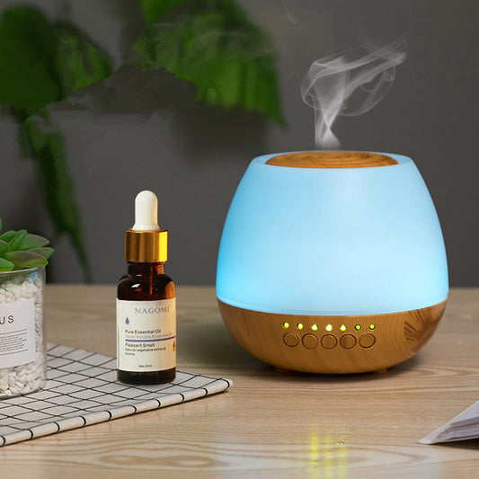 Sonic wood grain aroma diffuser