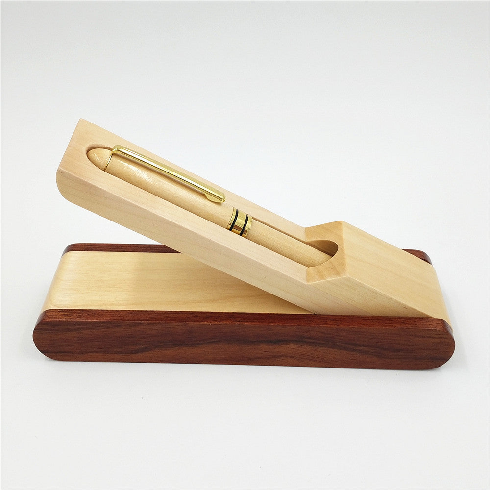 Simple And Modern White Wood Ballpoint Pen Set