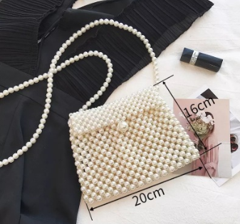 Handmade pearl bag