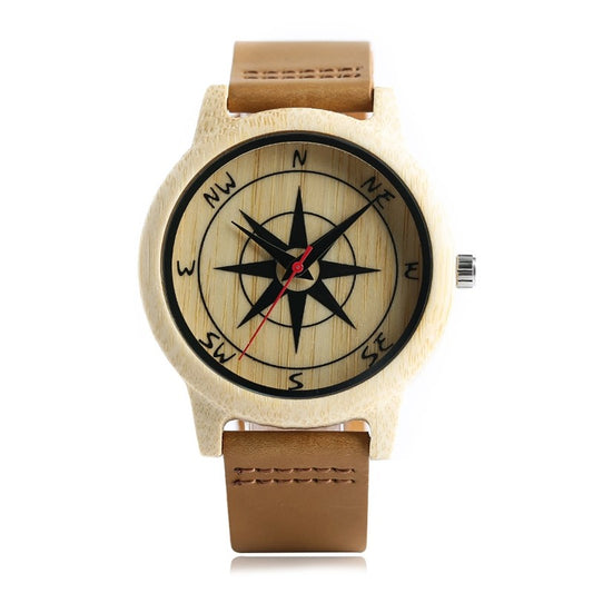 Premium Natural Wood Compass Watch