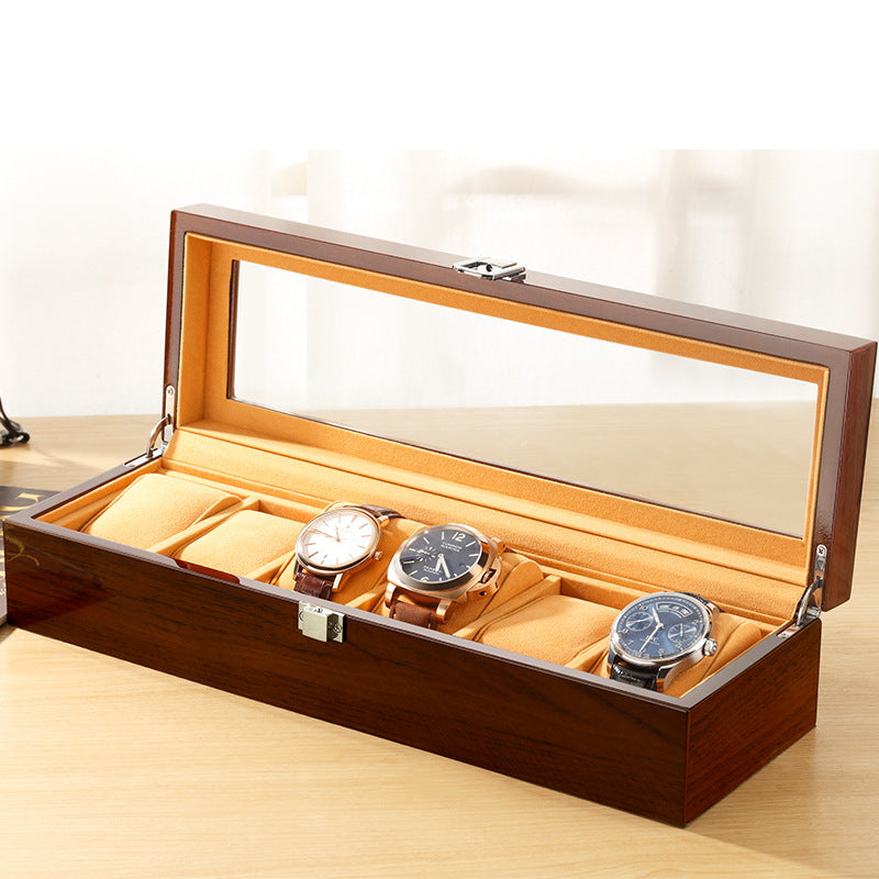 Wooden storage box for jewelry watch bracelet