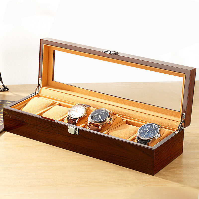 Wooden storage box for jewelry watch bracelet