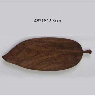 Original Handmade Wooden Dim Sum Snack Fruit Leaf Creative Solid Wood Tray