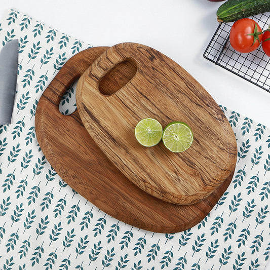 Zebra Wood Kitchen Round Wooden Cutting Board