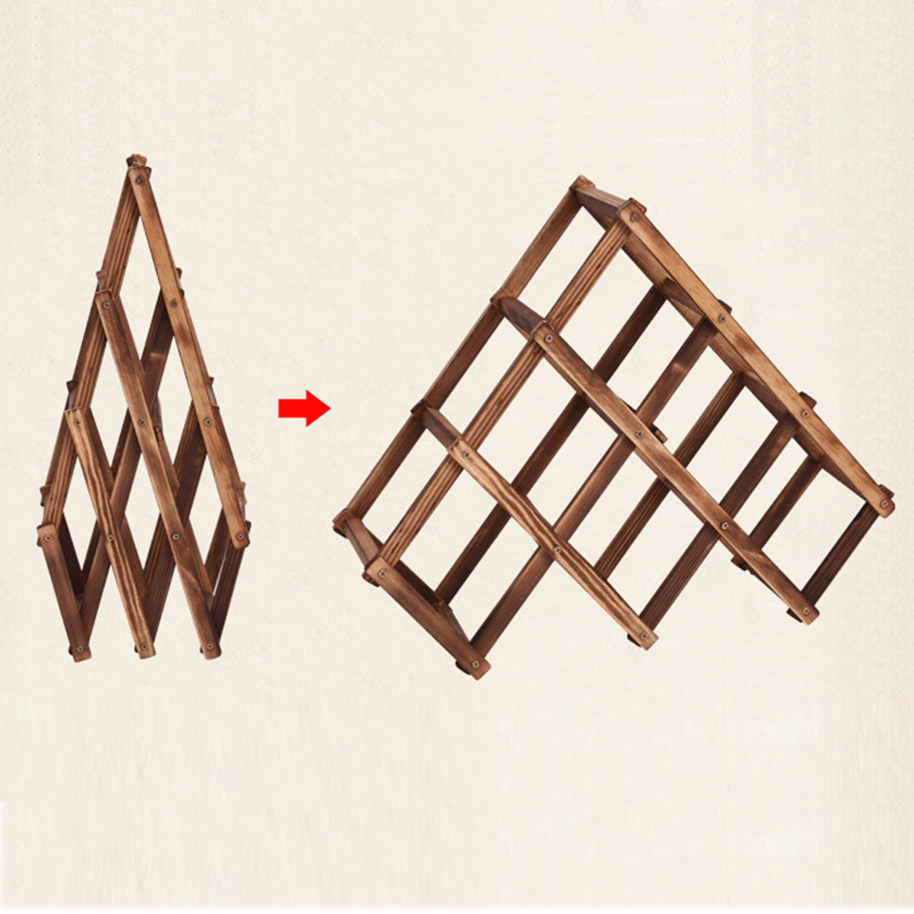 1PC Wood Wine Holder High Quality Solid Folding Racks