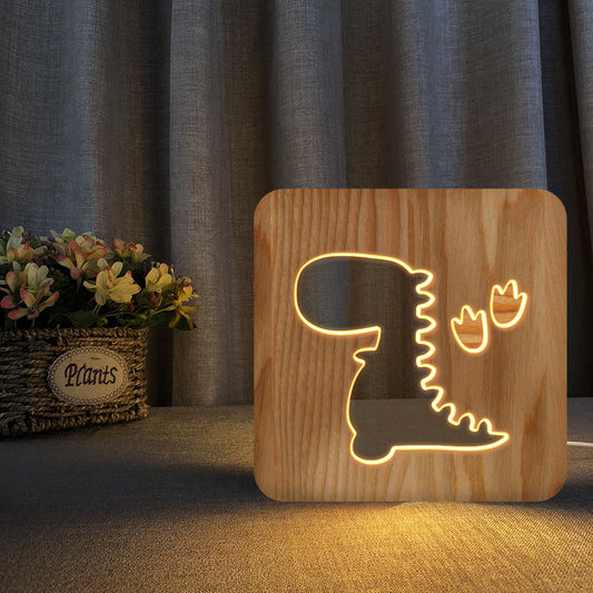 New Wood Creative Bedroom Bedside Decoration Night Light